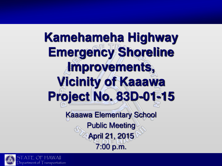 kamehameha highway