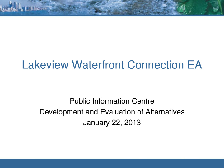 lakeview waterfront connection ea