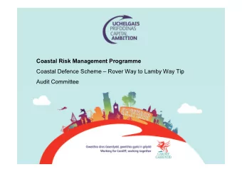Coastal Risk Management Programme  Coastal Defence Scheme  Rover Way to Lamby Way Tip  Audit
