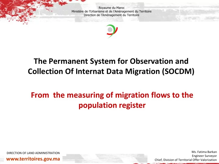 the permanent system for observation and collection of