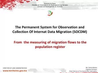 The Permanent System for Observation and  Collection Of Internat Data Migration (SOCDM)  From  the