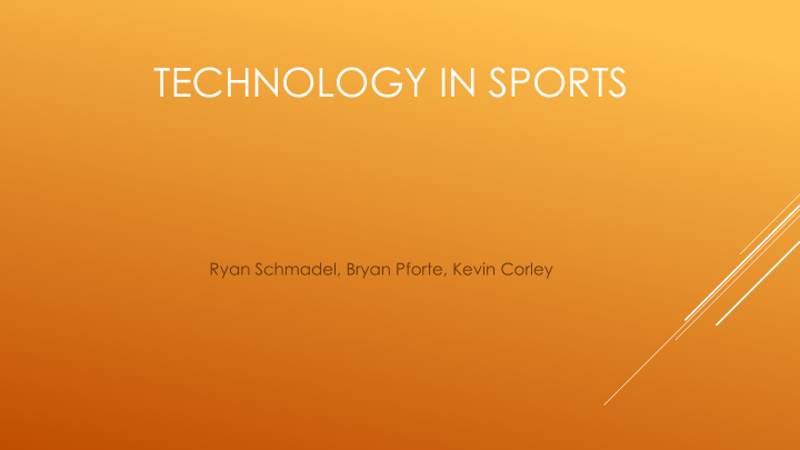 technology in sports