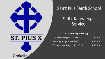 Service.  Community Meeting  Thursday, August 13, 2020  6:30 PM  Tuesday, August 18, 2020  4:30 PM