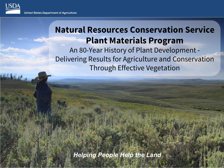 natural resources conservation service plant materials