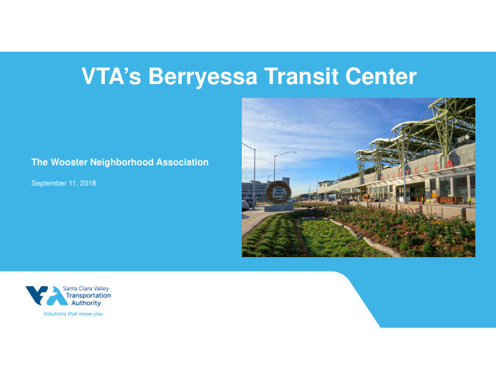 vta s berryessa transit center