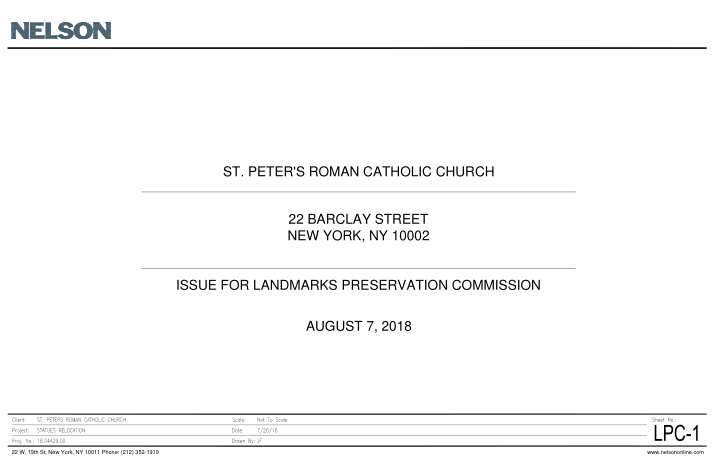 st peter s roman catholic church 22 barclay street new