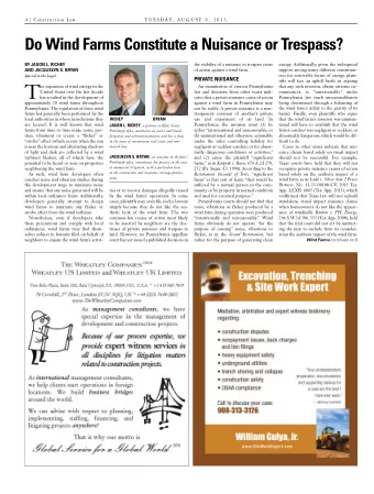 T  he expansion of wind energy in the  An examination of current Pennsylvania  that any such