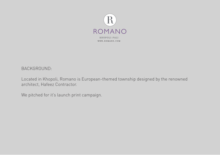 background located in khopoli romano is european themed