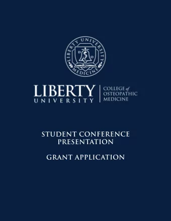 Financial Support for Student Doctors to Present Scholarly Work at Conferences  Research and