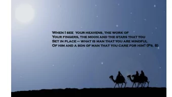 Of him and a son  n of man  n that  at you ca  care  e fo  for  r him?  m? (Ps.  s. 8)  Seek the