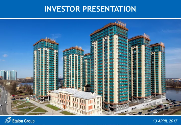 investor presentation