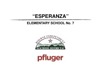 ESPERANZA  ELEMENTARY SCHOOL No. 7  ESPERANZA  - K-1 CLASSROOM LAYOUT  FABRA  - K-1