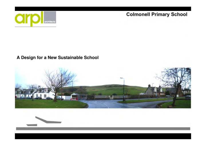 a design for a new sustainable school organisation