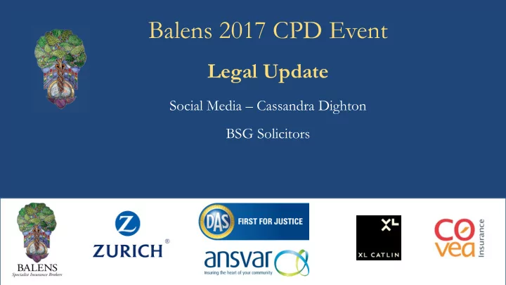 balens 2017 cpd event