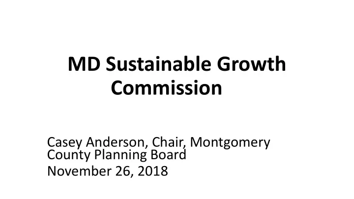 md sustainable growth commission