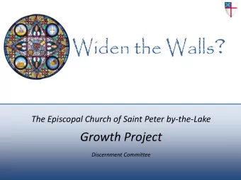 Growth Project  Discernment Committee  Agenda  Topic  Duration  Get Started &amp; Introductions