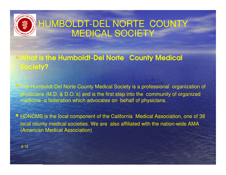 humboldt del norte county medical society