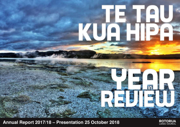 annual report 2017 18 presentation 25 october 2018