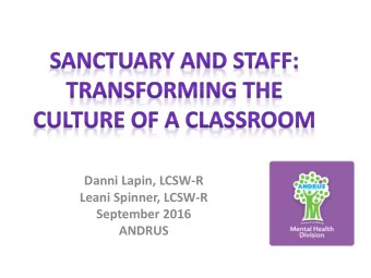 September 2016  ANDRUS  WHO ARE WE?  ANDRUS  Private, social sector  Mission: ANDRUS