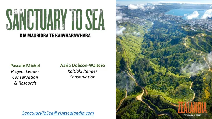 aaria dobson waitere pascale michel kaitiaki ranger