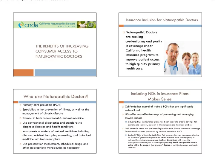 who are naturopathic doctors