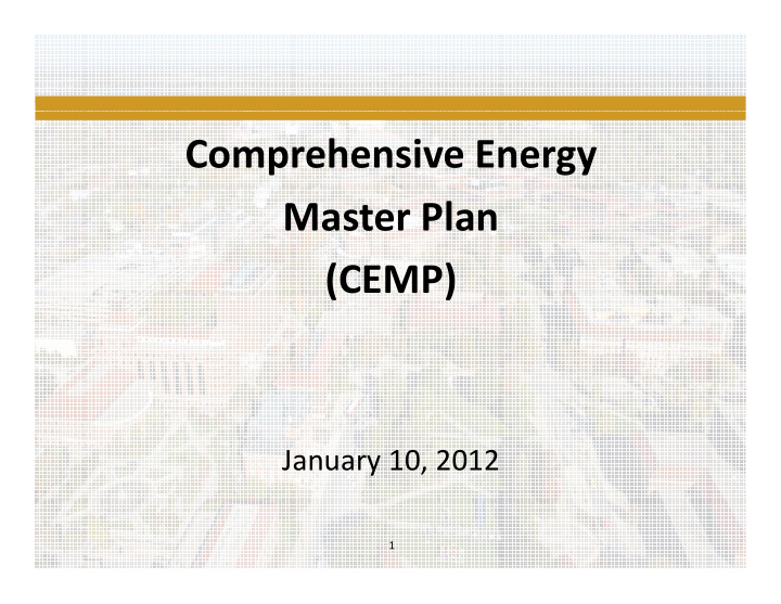 comprehensive energy master plan cemp