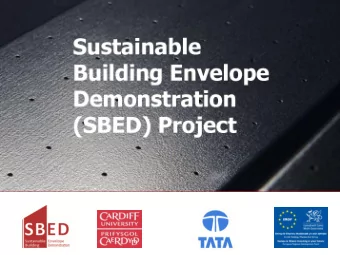 SBED  Project  The project is backed with 1.8m from the European Regional  Development Fund