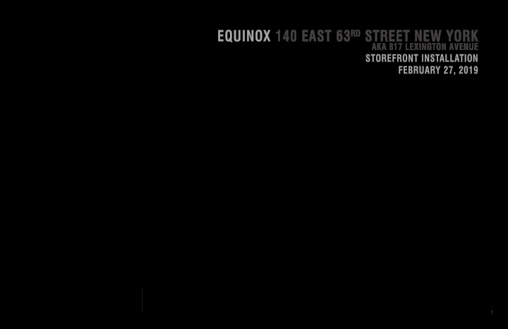 equinox 140 east 63 rd street new york