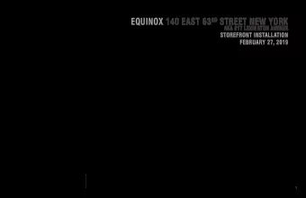 EQUINOX 140 EAST 63 RD STREET NEW YORK  AKA 817 LEXINGTON AVENUE  STOREFRONT INSTALLATION  FEBRUARY