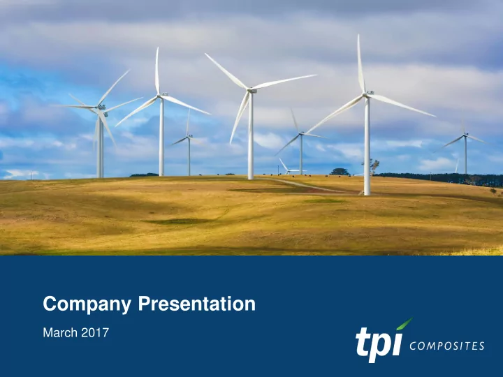 company presentation