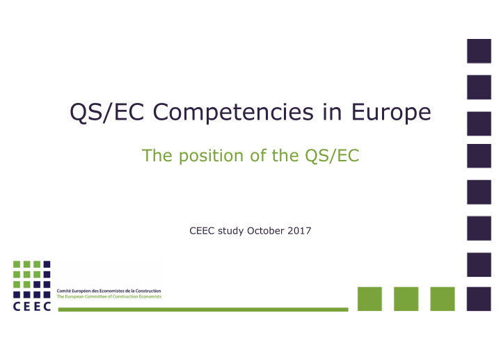 qs ec competencies in europe