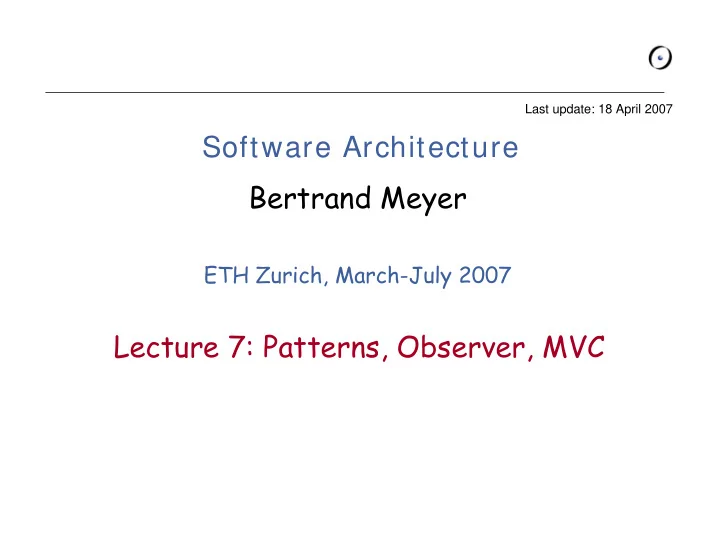 software architecture bertrand meyer