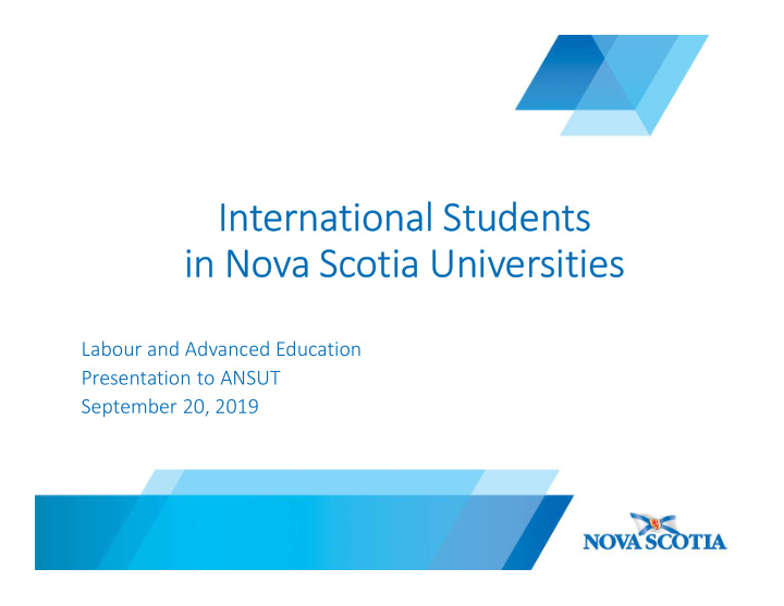 international students in nova scotia universities