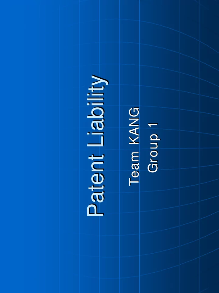 patent liability patent liability