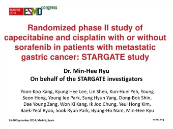 Randomized phase II study of  capecitabine and cisplatin with or without  sorafenib in patients