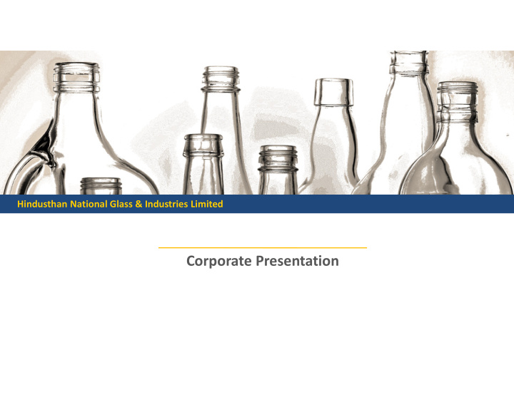 corporate presentation industry overview