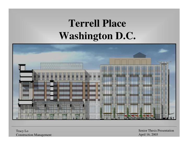 terrell place washington d c