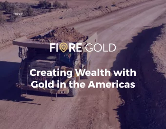 Creating Wealth with  Gold in the Americas  DISCLAIMER  CAUTIONARY NOTE REGARDING FORWARD-LOOKING
