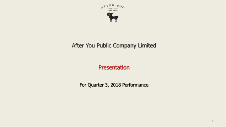 after you public company limited presentation