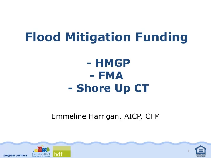 flood mitigation funding