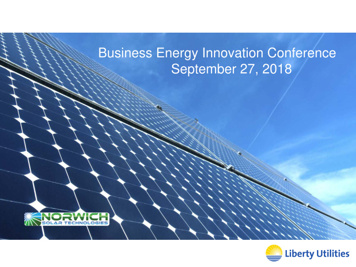 business energy innovation conference september 27 2018