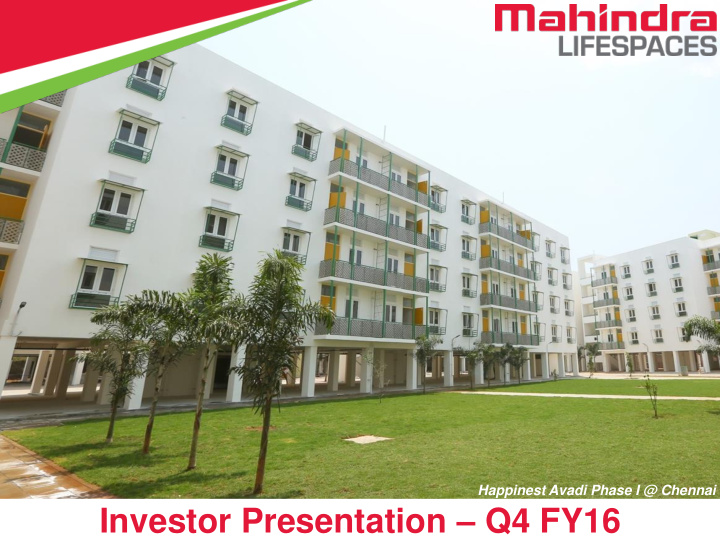 investor presentation q4 fy16