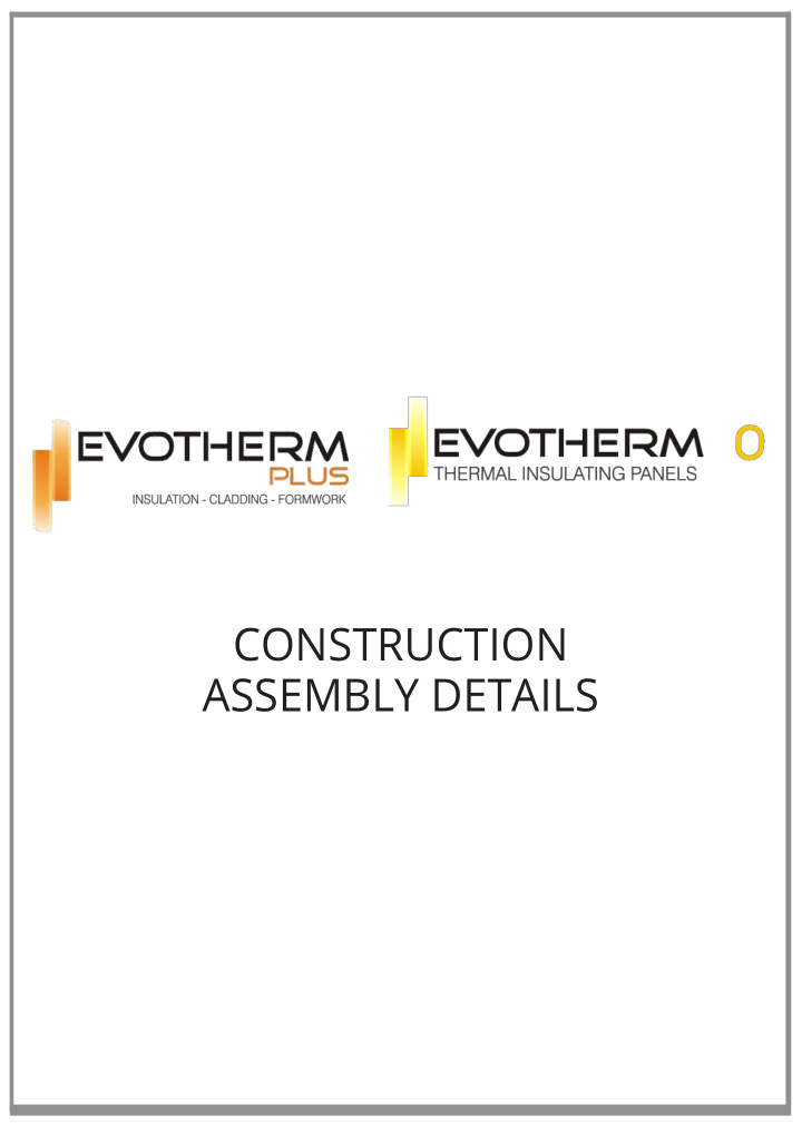 construction assembly details sectional view