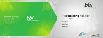 RESIDENTIAL  Email sales@bakrie-building.com  www.bbi.co.id  INDUSTRIAL  COMMERCIAL  OUR PROFILE