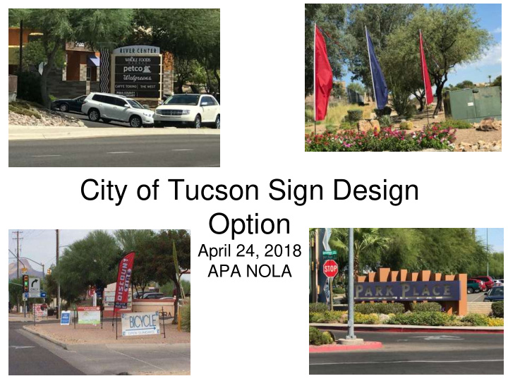 city of tucson sign design option