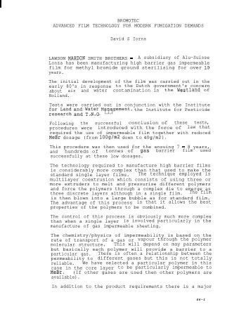 the Westland of  water  contamination in  air  and  about  Holland.  Tests were carried out in