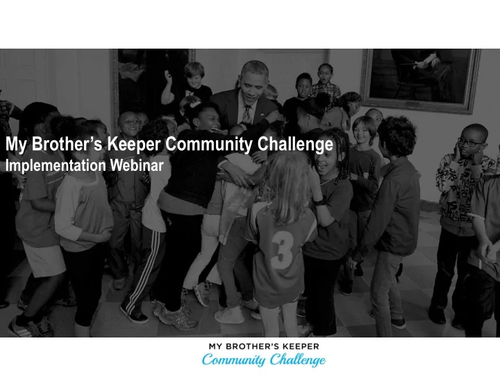 my brother s keeper community challenge
