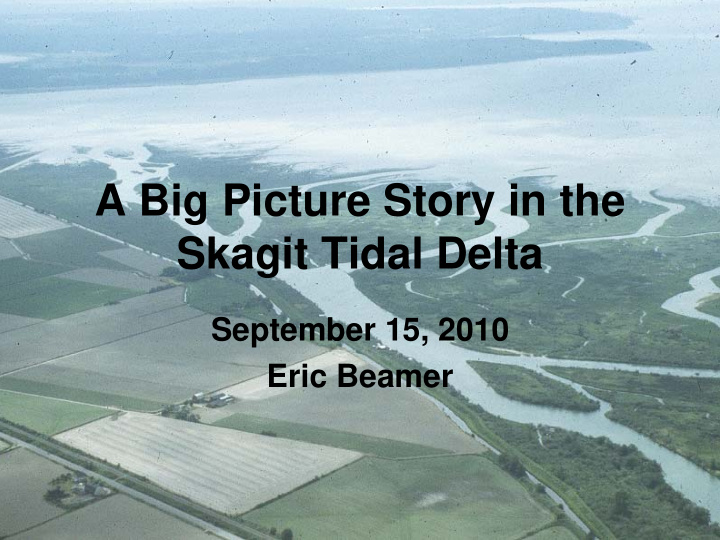a big picture story in the skagit tidal delta