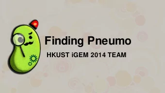 Finding Pneumo  HKUST iGEM 2014 TEAM  In  Intr  troduc  oduction  tion  Human  n  Introduc  oducti