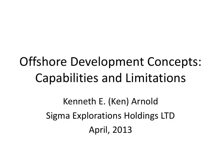 capabilities and limitations